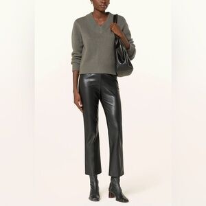 Seductive 7/8 Leggings Cindy Faux Casual Classic Leather Pants Size XS